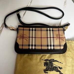 Burberry Haymarket Check Peyton Crossbody Bag